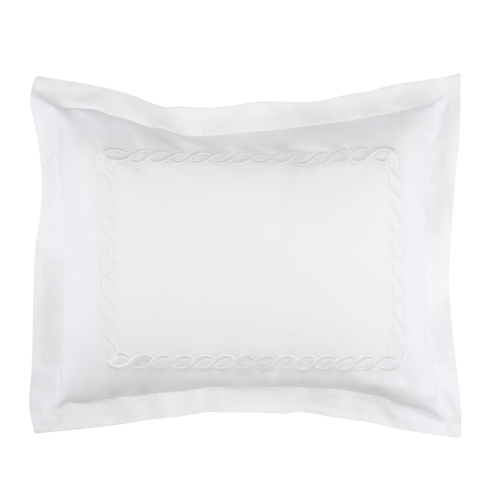 Lisbeth Cotton Blend Shams, King, White