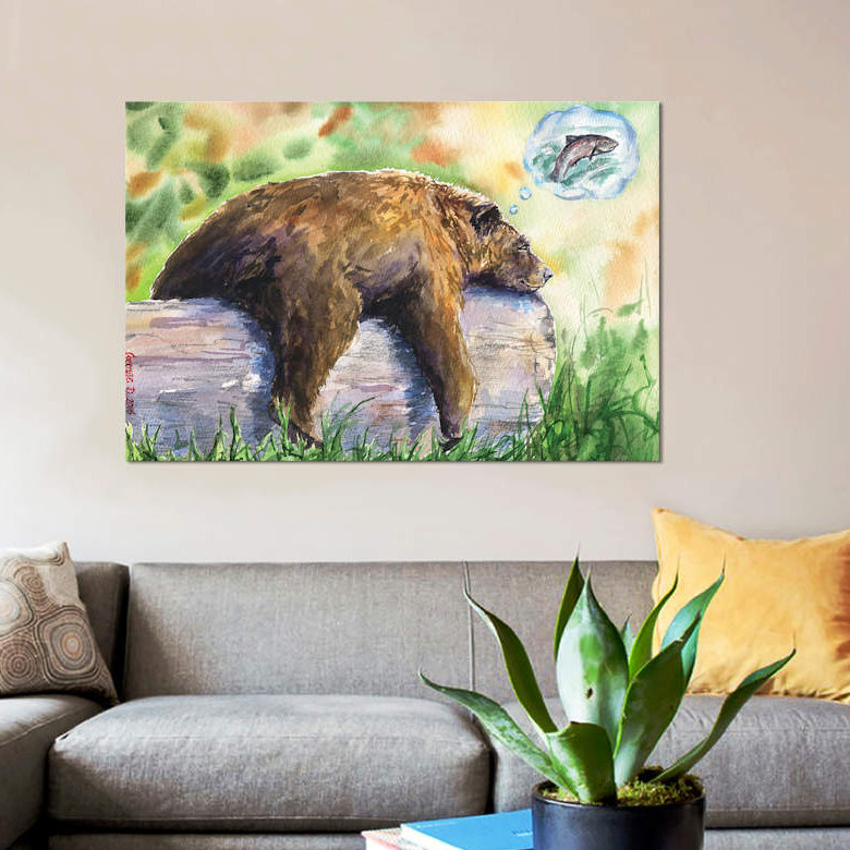 « rêver », reproduction d’impression sur toile, H 8 po x l 12 po x P 0,75 po, Toile tendue