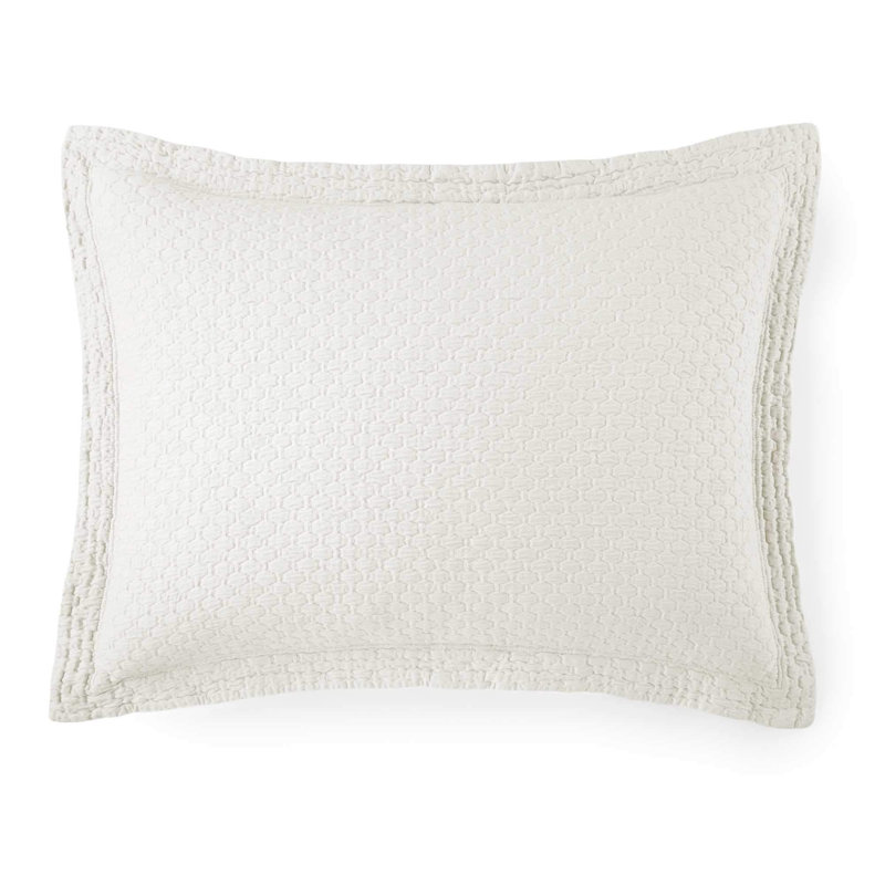 Juliet 100% Cotton Envelope Sham, King, Pearl