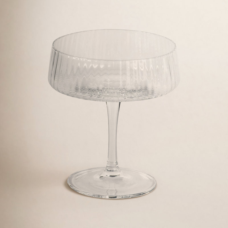 Claro Fluted Textured Margarita Glasses