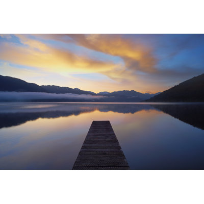 New Zealands Lake by Simonbradfield - No Frame Art Prints on Canvas