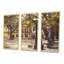 Provence French Village II - ensemble d'art mural sur toile encadré traditionnel de 3-72043116-72044047