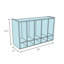 Casier de rangement à 2 sections à 3 niveaux-87826360-35730307