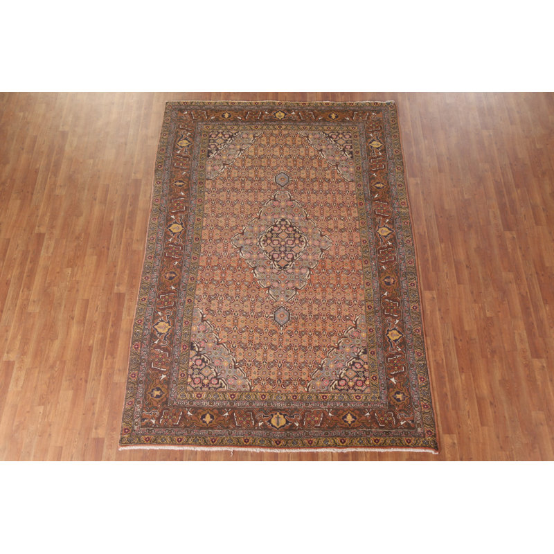 Tapis géométrique rétro 7 x 9