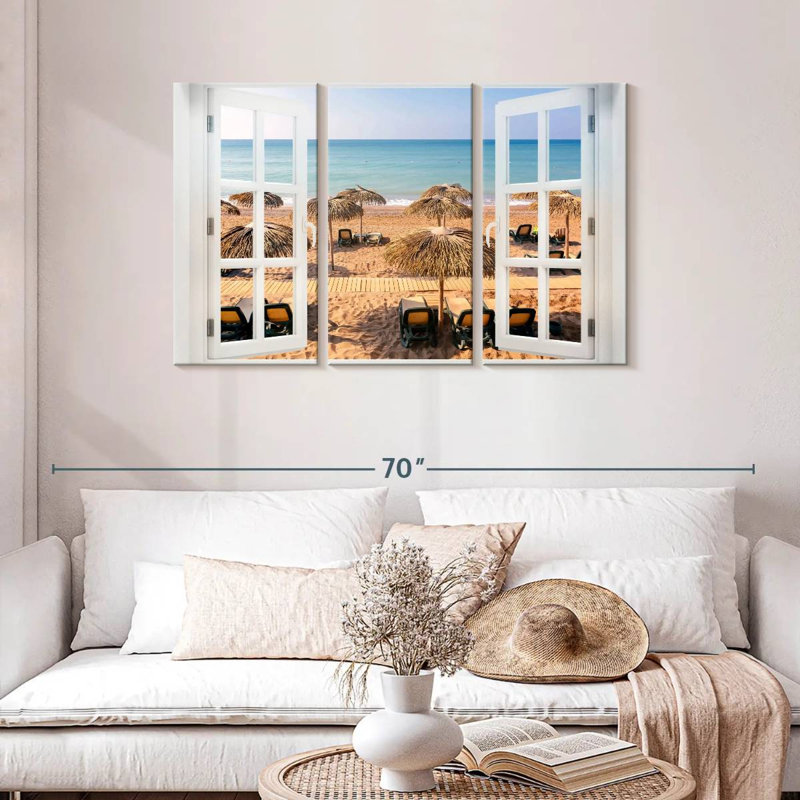 Gillard Window To Balmy Beach, 28" H x 45" W