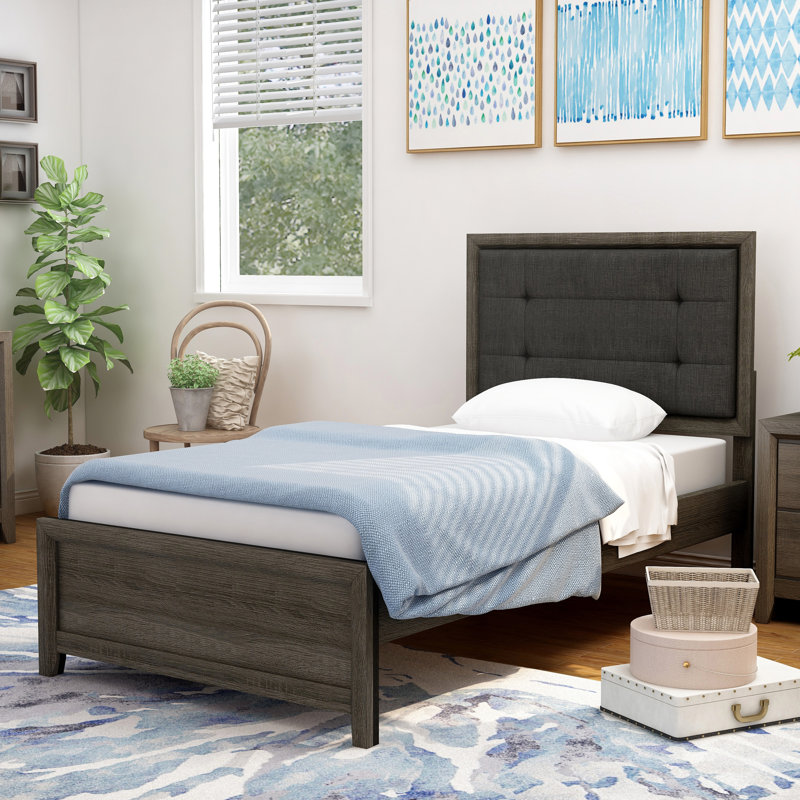 Upholstered Standard Bed, Twin