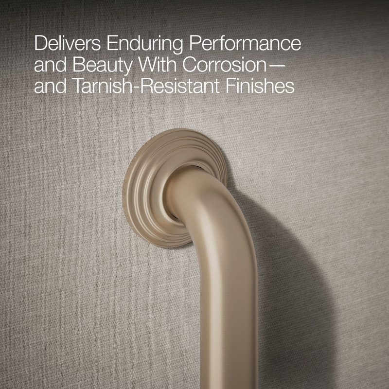 Traditional Grab Bar, 24"W, Vibrant Brushed Bronze