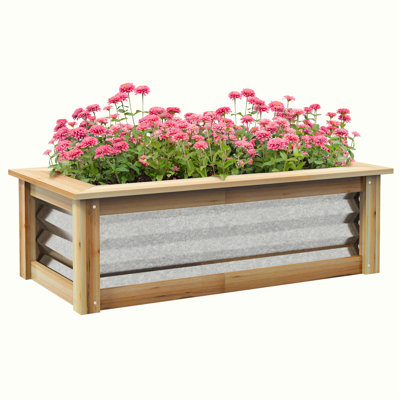 Boîte à fleurs en métal