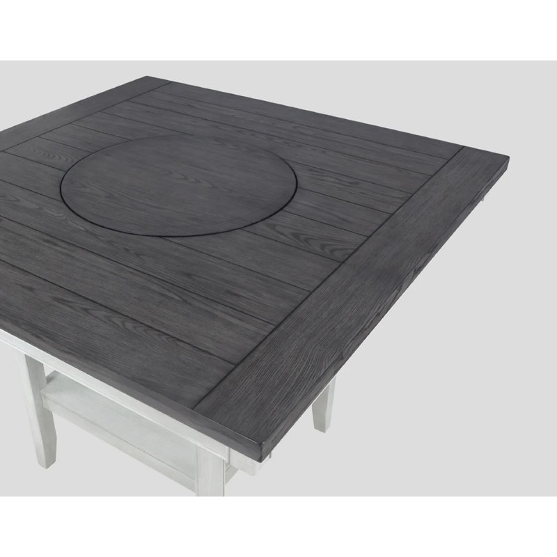 Henriha Dining Table, Brown Gray, White