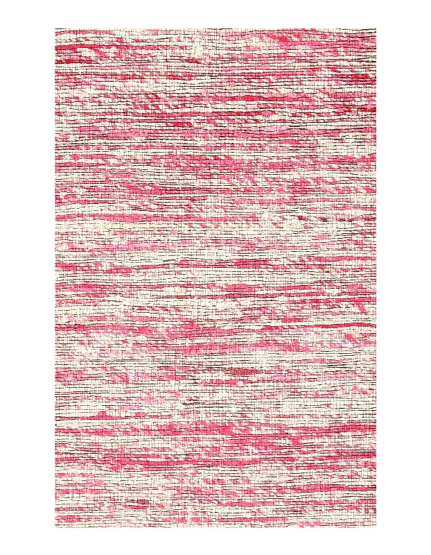 Tapis tissé à plat rose et mauve