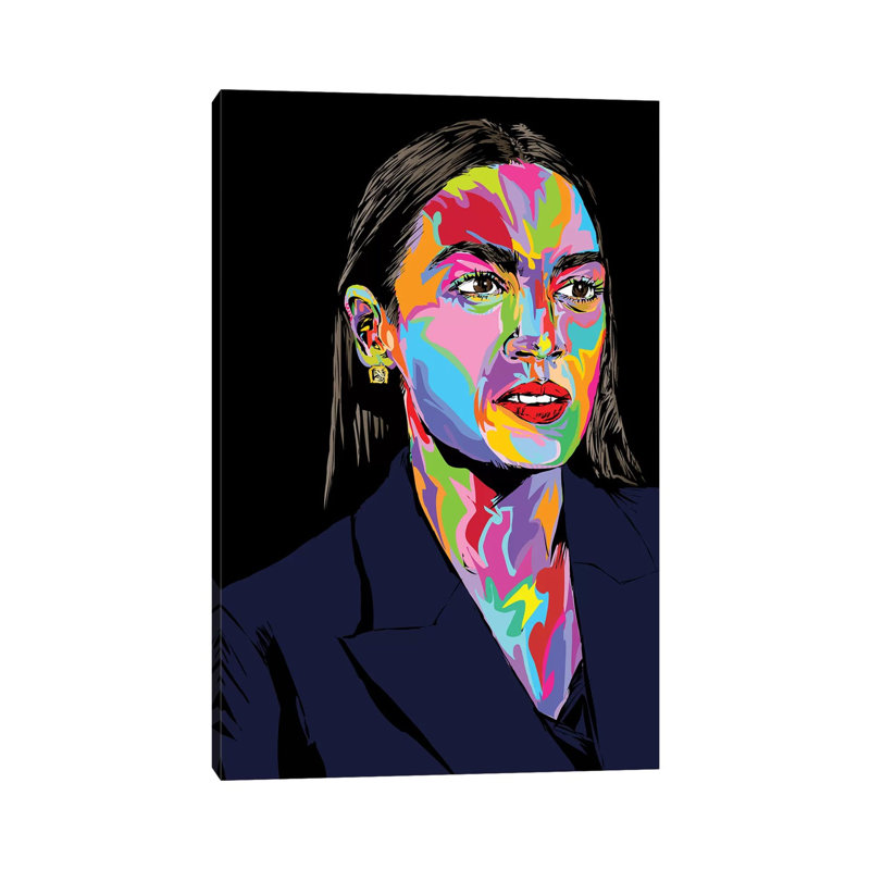 Aoc par Technodrome1 - impression d'art graphique, Aucun mat, Toile tendue, H 26 po x l 18 po x 1,5 po