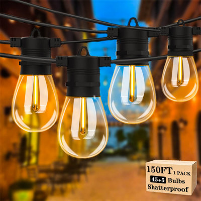 Alijiah 45M 49 - Bulb Standard String Light (End to End Connectable)