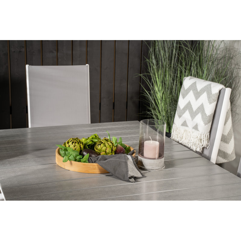 Faiyaz 6 - Person Patio Dining Set with Extendable Rectangular Table