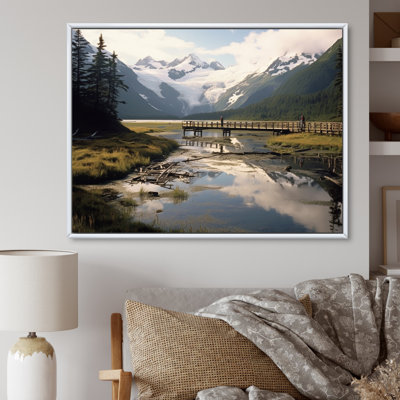 Alaska, rivière sauvage sur toile