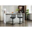 De 2 tabourets de bar, chaise pivotante 360 avec repose-pieds, hauteur réglable, design pour la cuisine, hauteur 360 ° noire 33,96 po à 42,91 po, base, cuisine et salle à manger, 250 lb-1092743722-1092743726