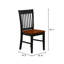 Ensemble de 4 chaises de salle à manger noires et cerise, structure en bois, sièges confortables, design élégant, convient à la cuisine et à la salle à manger-838592398