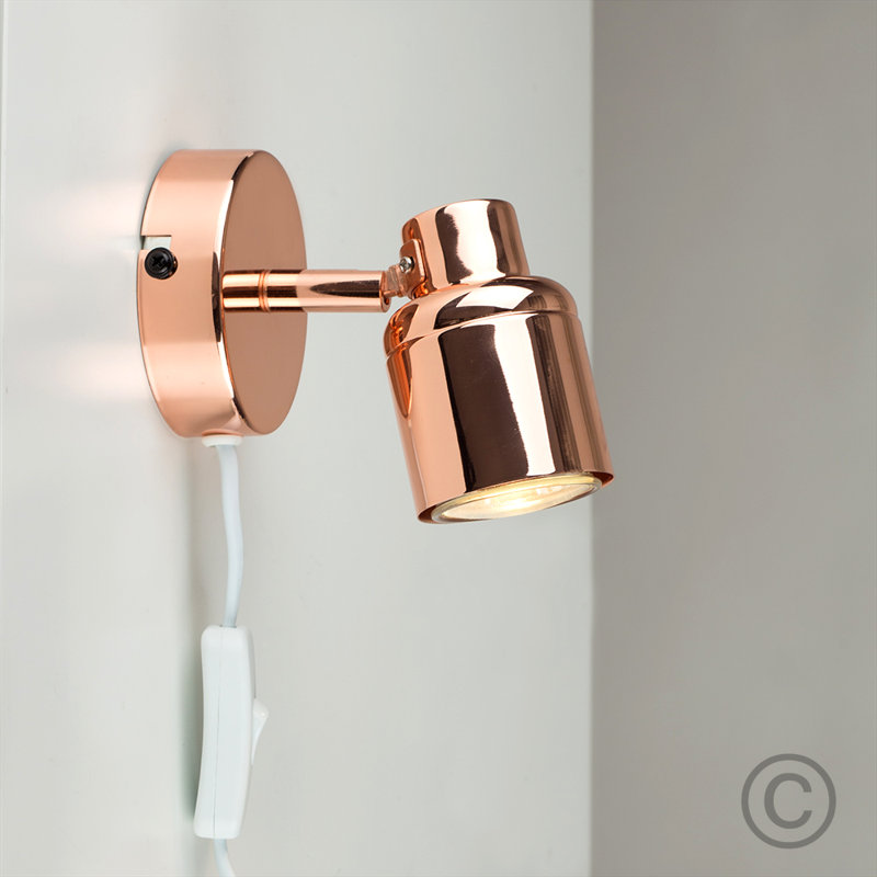 Inocente LED Plug-in Spotlight, No, Copper, 0