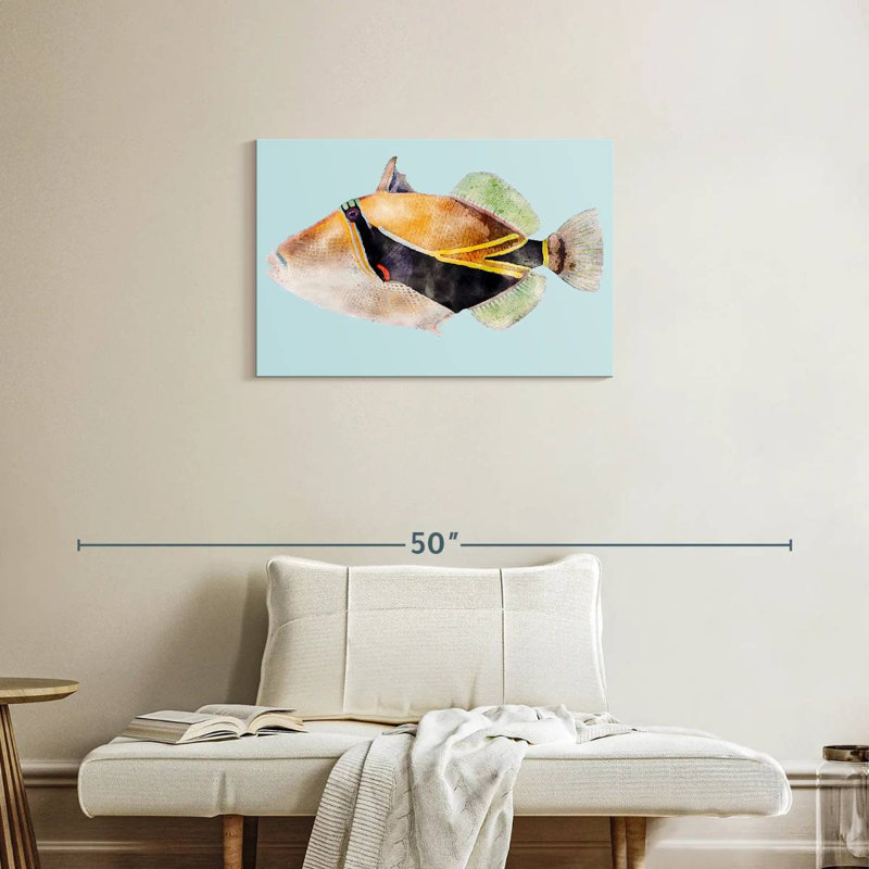 Brampt Hawaiian Reef Fish, 20" H x 30" W