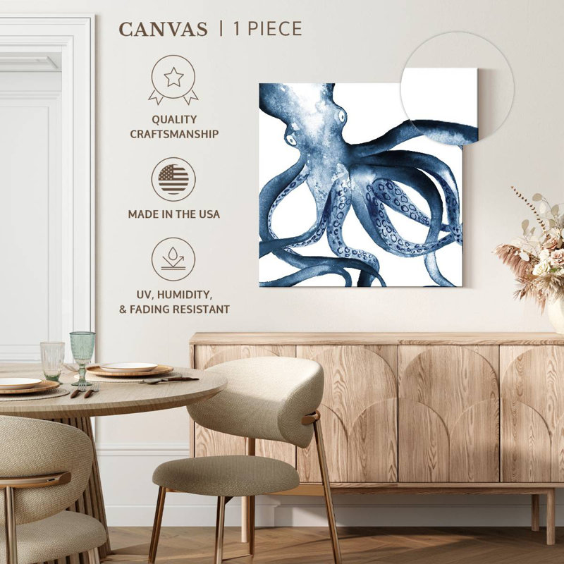 Brampt Octopus In The Blues, 20" H x 20" W