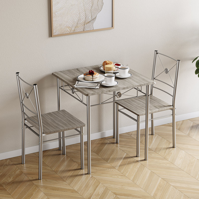 Nyvaeh 2 - Person Dining Set, Oak, Oak