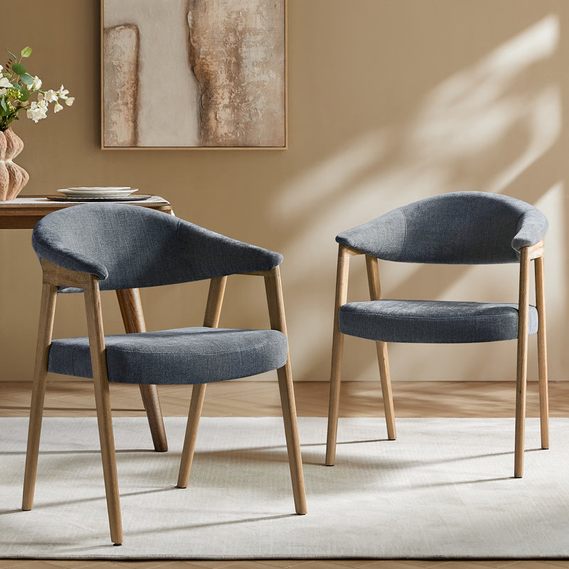 Ensemble de 2 chaises de salle à manger Milford, Marine