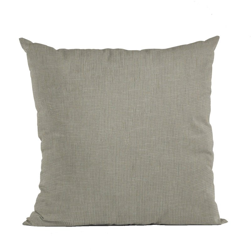 Plutus gaufré uni texturé, sorte de coussin décoratif de luxe gaufré, Travertin, 20 po x 26 po