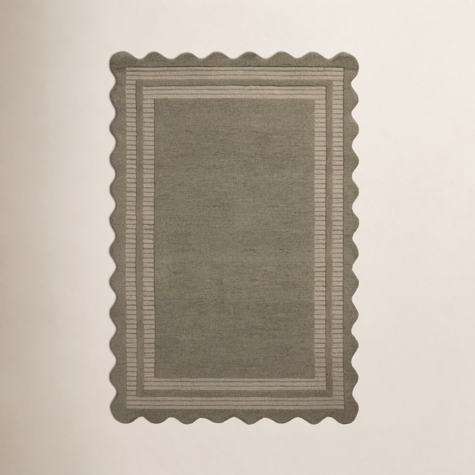 Scottie Area Rug, Rectangle 8'6" x 11'6", Olive/Pebble