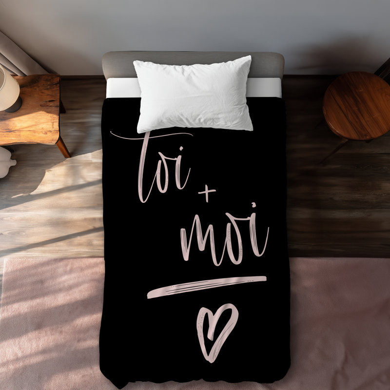 You + me Bedroom Hygge Duvet Cover | Cozy Home Decor, Twin Extra Long Duvet Cover
