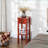Modern Black/White 2-Tier Rectangular Coffee Table for Living Room, Easy-Clean with Storage-1019170875