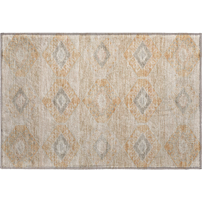 Premium Machine Washable Xamiera AMF1857 Aztec Rug, Rectangle 1'8" x 2'6"