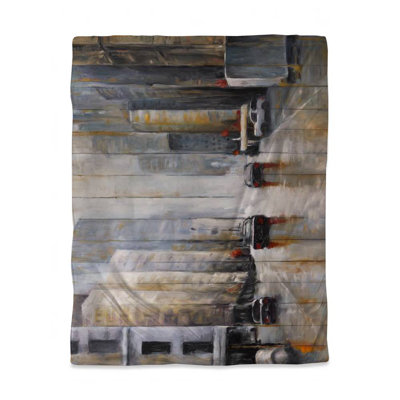 Brown Duvet Cover - Cars in the Morning Rain | Home Decor