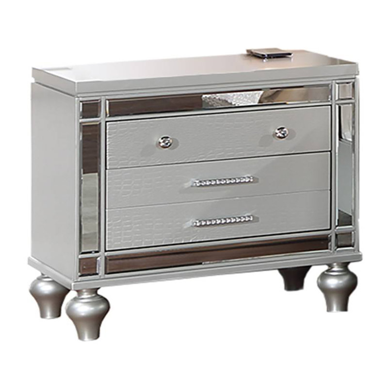 Table de chevet 2 tiroirs Hillip