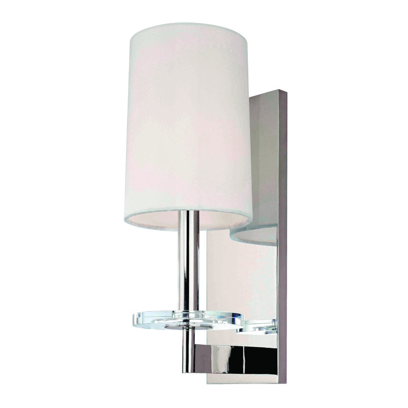 Chelsea 1 - Light Armed Sconce, Polished Nickel