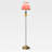 Minimalist Modern Wrought Iron & Glass Floor Lamp