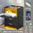 17.7''W 2 Drawers Nightstand Glasstop with 10 Million Colors LED Lights for DlY Setting-1931680212-1933772226