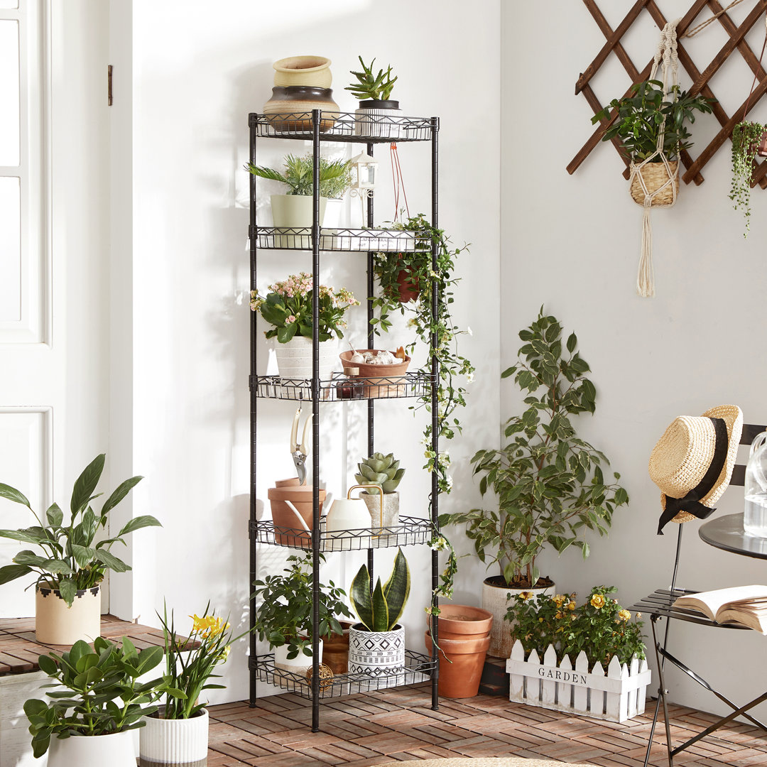 Amasya 40cm W Metal Height -Adjustable Shelving Unit