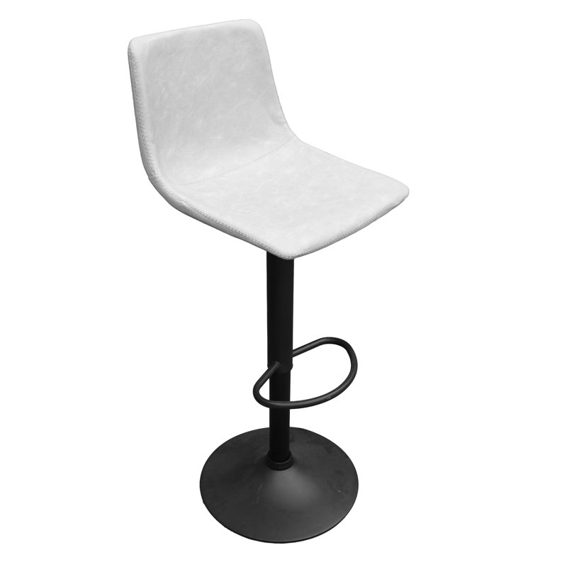 Tabouret de bar pivotant Maximilian, Simple, Gris clair