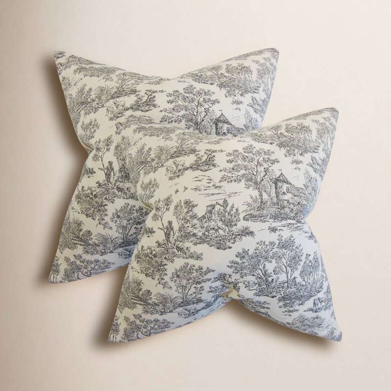 Catana Temara Cotton Throw Pillow, Charcoal