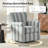 Darnelle Transitional Upholstered Swivel Rocker Armchair Set Of 2-1760069184
