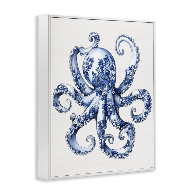 Impression sur toile Funky Toile, H 20 po x l 16 po, Estampe numérique encadrée blanc bord de mer