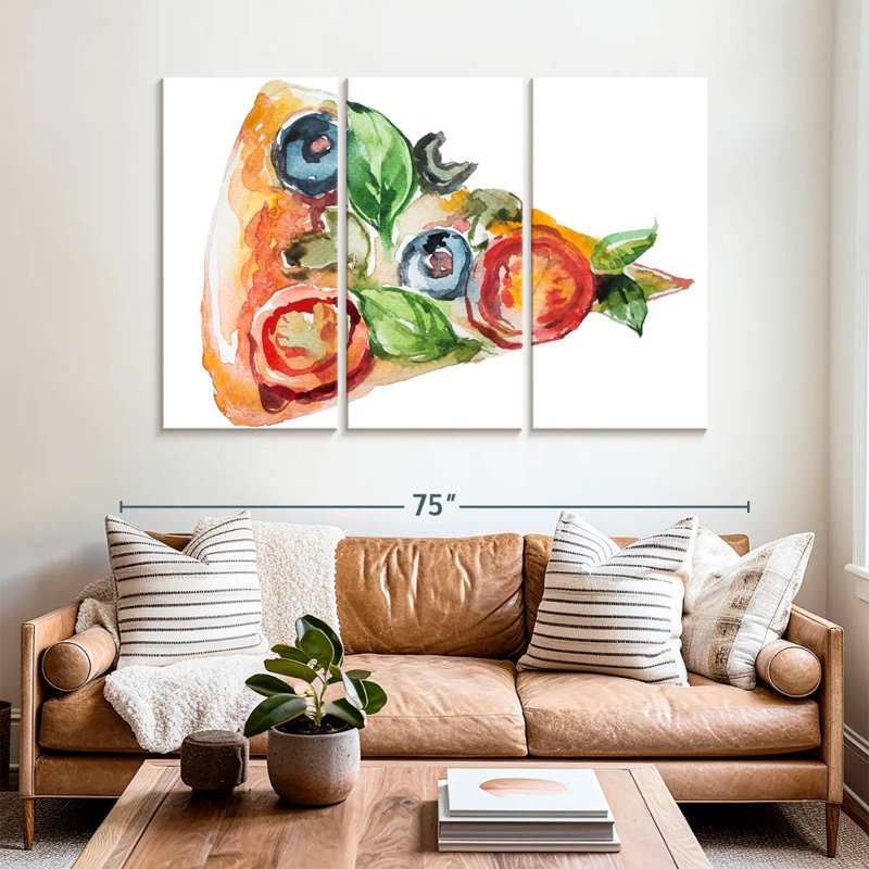 Yarlin Pizza Slice, 42" H x 65" W