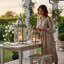 2 Piece Metal Floor Lantern Set-124300271