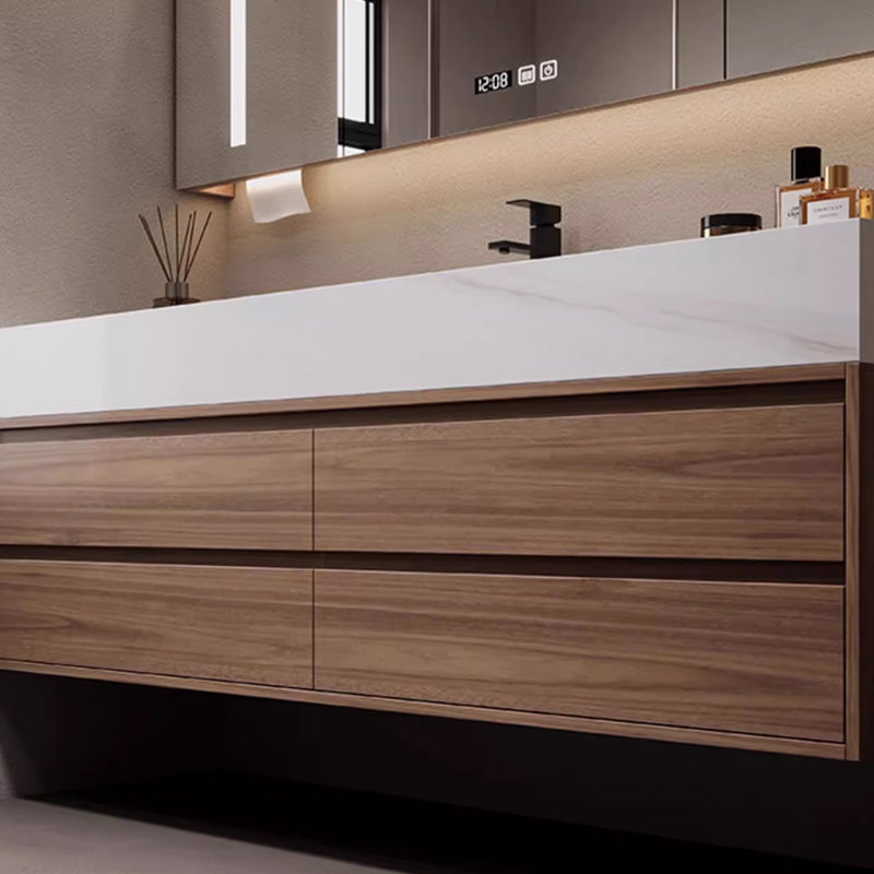 Modern minimalist style bathroom cabinet, 21.65" H x 55.12" W x 19.69" D
