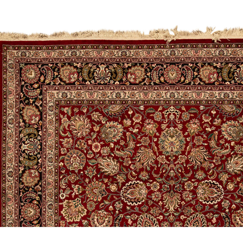 High-Quality Hand-Knotted Red Area Rug