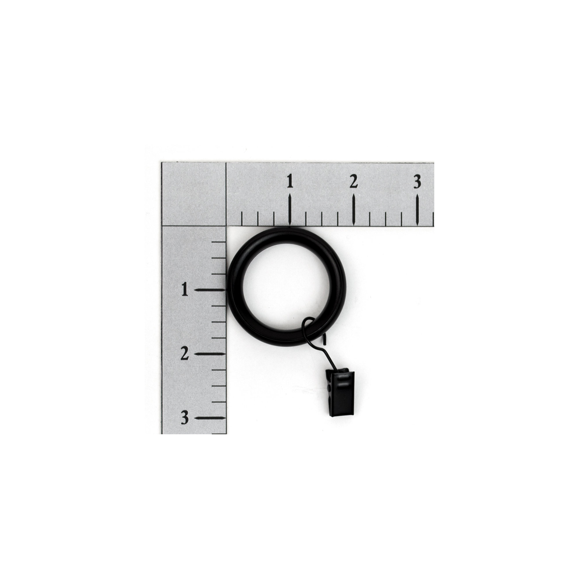 Vasios Curtain Rings, Black