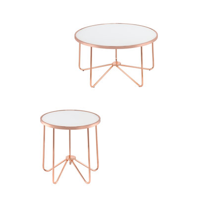 Ensemble de tables basses 2 pièces Gertraud
