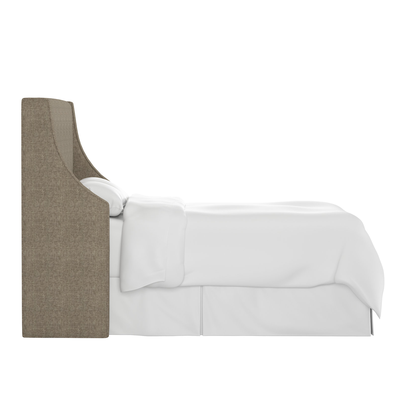 Riane Upholstered Headboard, Queen, Classic Talc Linen