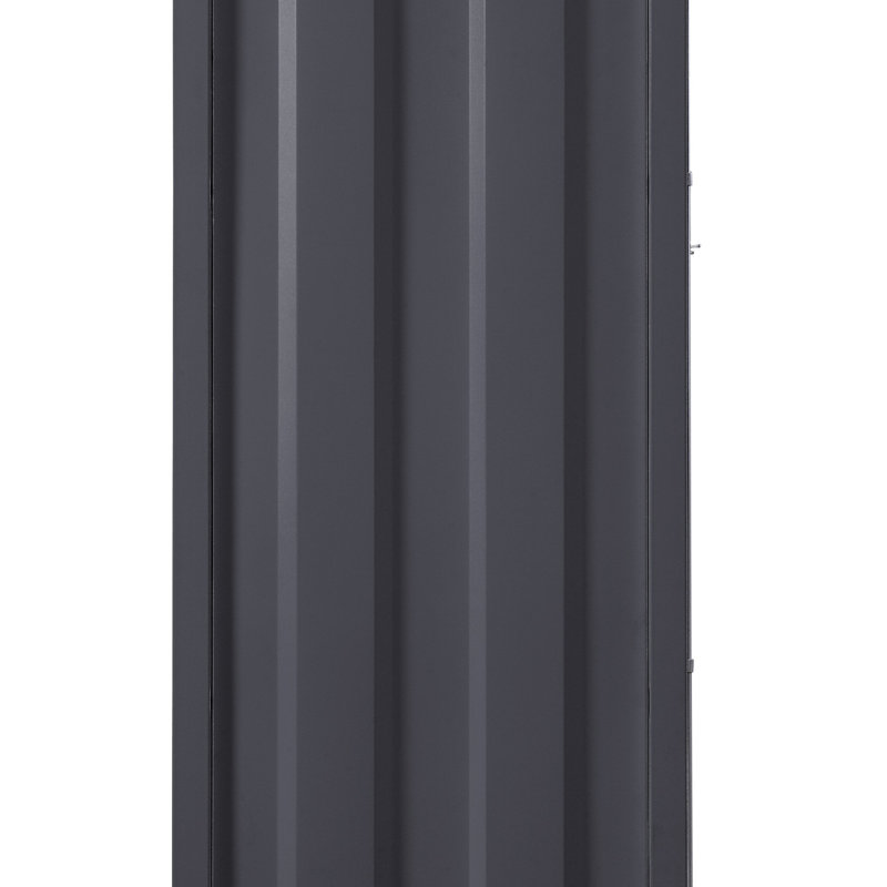 Garde-robe 1 porte avec serrure de contenant, Métal industriel