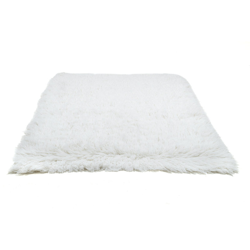 Solid Colour Wool Hand Woven Area Rug, Rectangle 140 x 190cm
