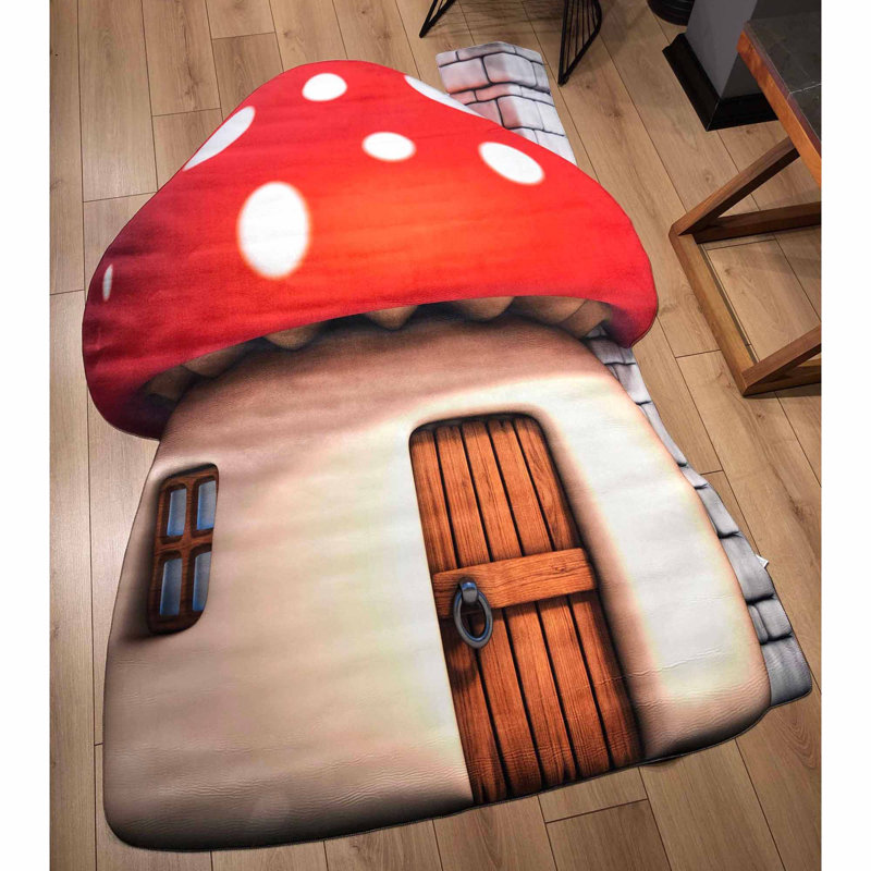 Tapis en polypropylène tissé à la machine 4 pi 7 po x 6 pi 7 po Novelty Propst